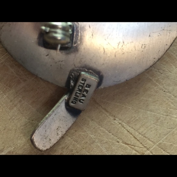 Vintage Beau sterling Silver brooch - Picture 3 of 5